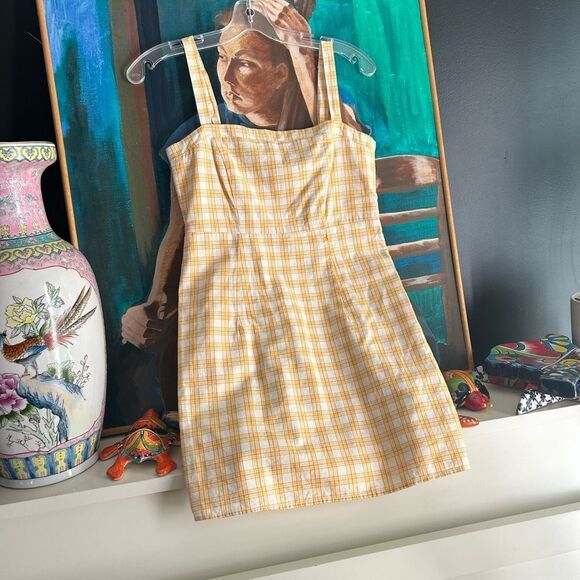Forever 21 Yellow Plaid Dress Small - Picture 15 of 15